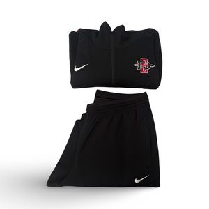NIKE Dryfit - San Diego State University Sweatsuit (zip-up hoodie and pants)